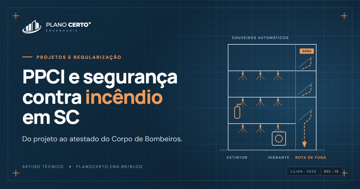 Capa do artigo: PPCI em Santa Catarina: como aprovar no Corpo de Bombeiros